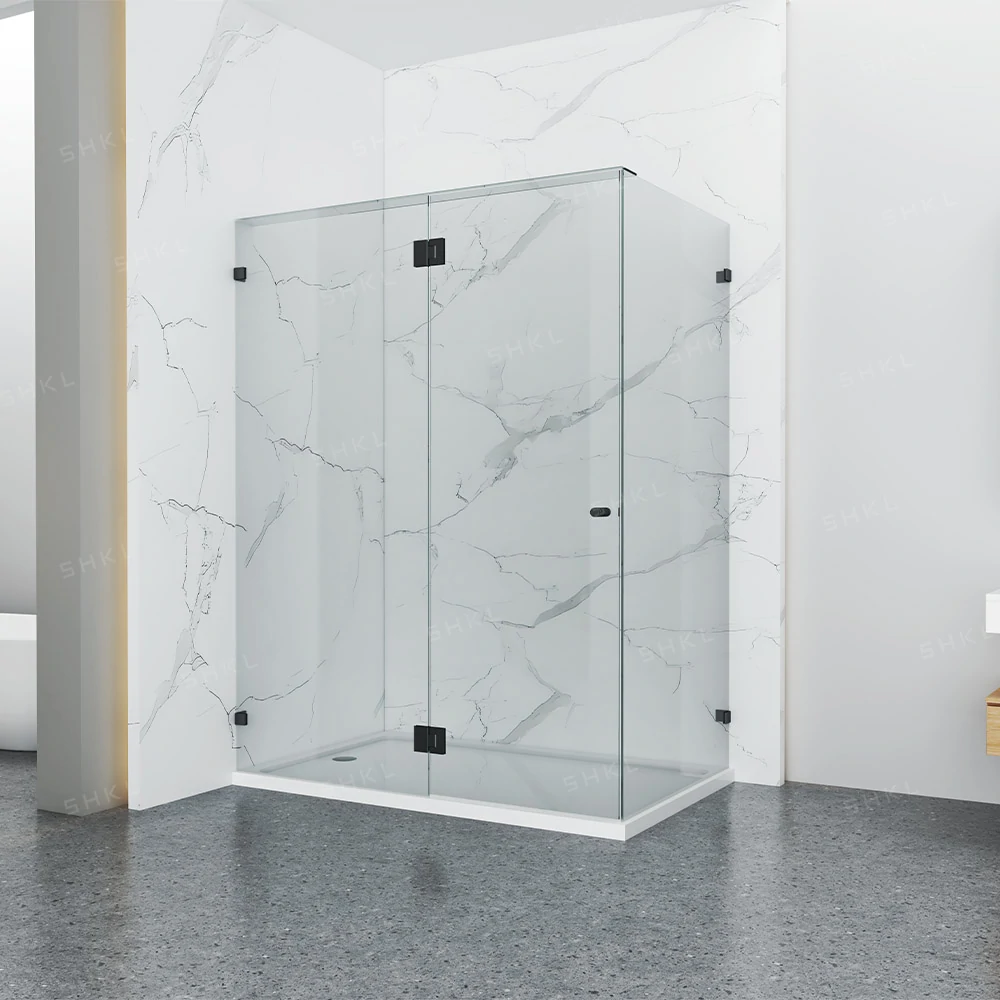 Cabine de douche sans cadre SHKL, série AS04 en acier inoxydable 1