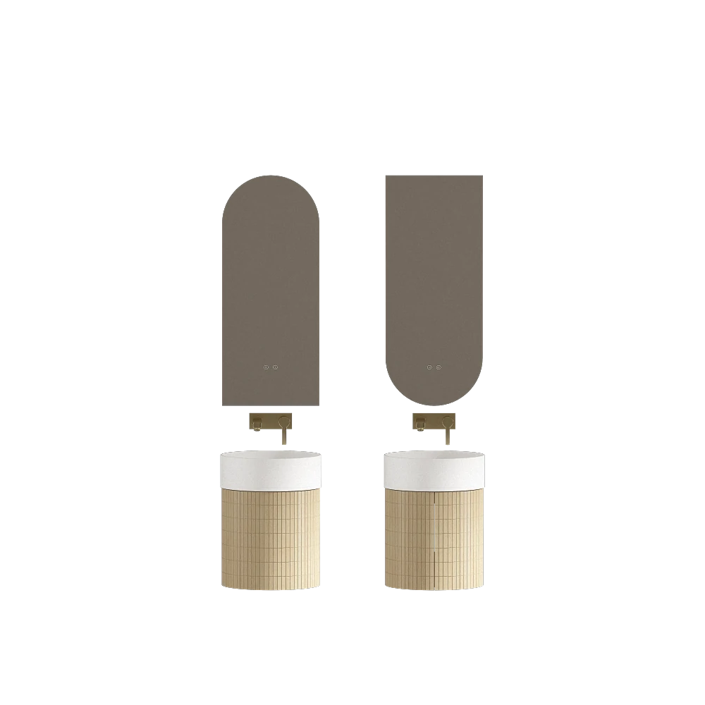 Mueble de baño cilíndrico pequeño SHKL para montaje en pared 1