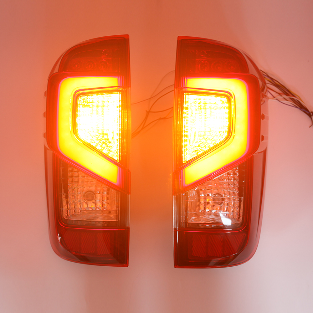 Factory LED TailLights for Nissan Navara Np300 201421 with Smoke Red