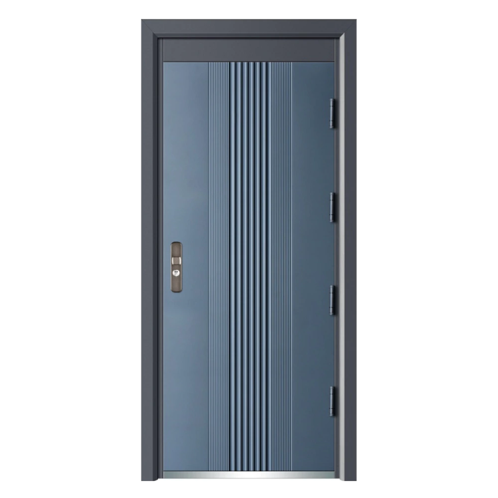 Turkey Exterior Armored Front Doors Stainless Zinc Alloy Steel Metal  Security Entrance Door Modern Design, image size:1000x1000