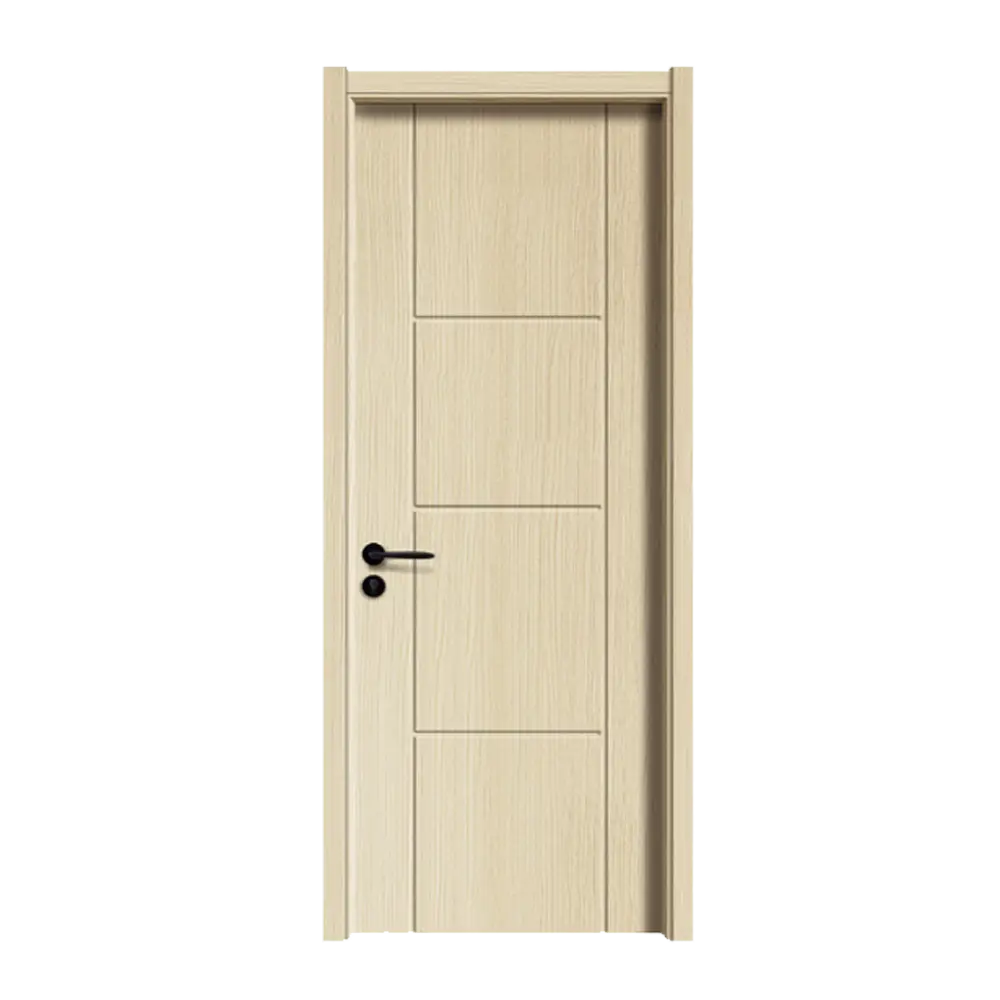 Zonle Black Solid Wood Doors Dwg - Finished 4