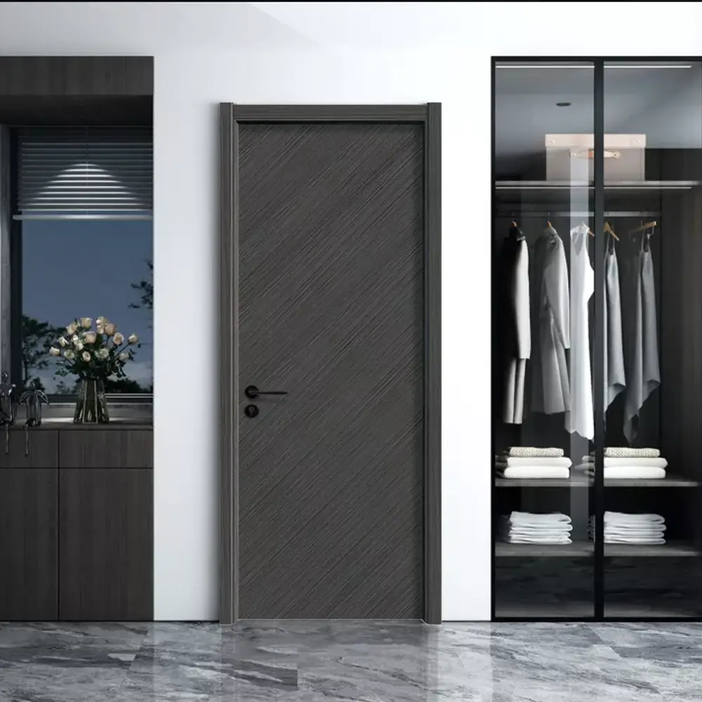 Solid Wood/MDF/HDF/Plywood/Composite Door Zonle Doors Paint-free/Painting OEM Pine Wood Door D... 3