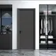Quality Zonle Brand ZL-T55A Gray Solid Wood Doors with Side Post 3