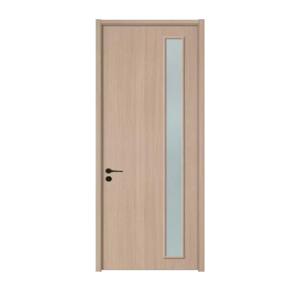 Zonle White Solid Wood Glass Door - China 3