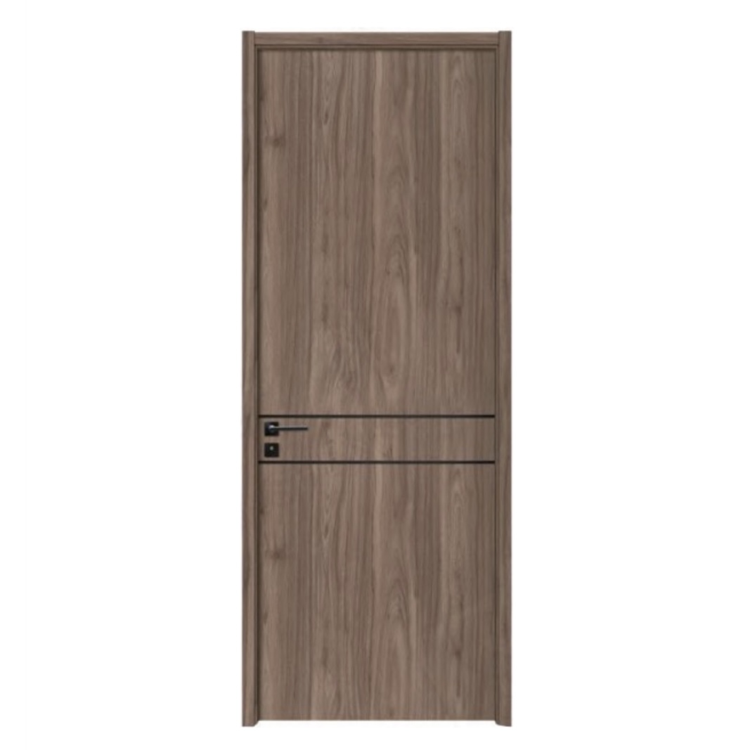Solid Wooden Door PVC WPC Latest Designs Pictures Panel Interior Room MDF Main Doors for Houses For Bedroom Bathroom 3