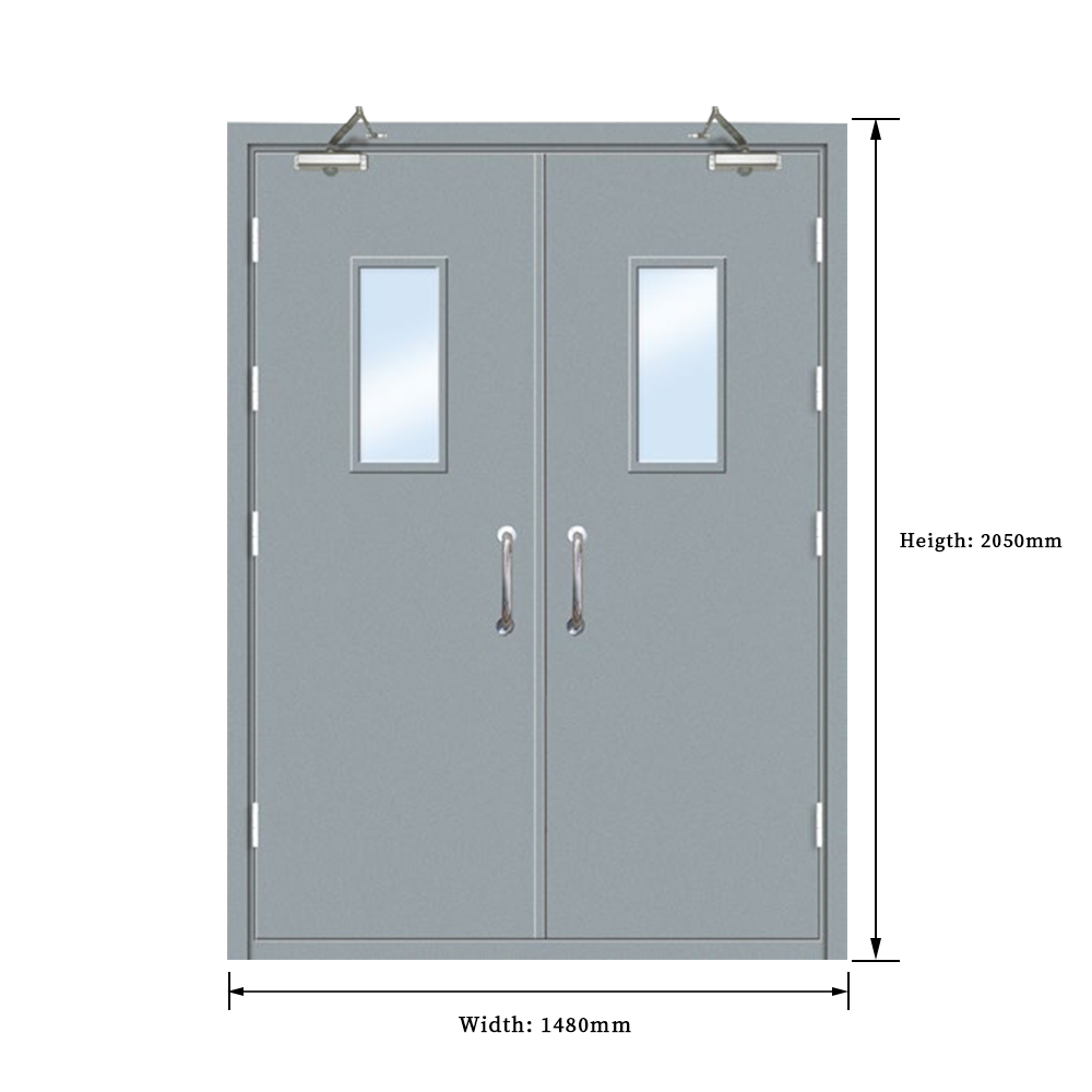 UL 90 Minutes Fire Rated Architectural Steel Firerated Door for Hotel ...