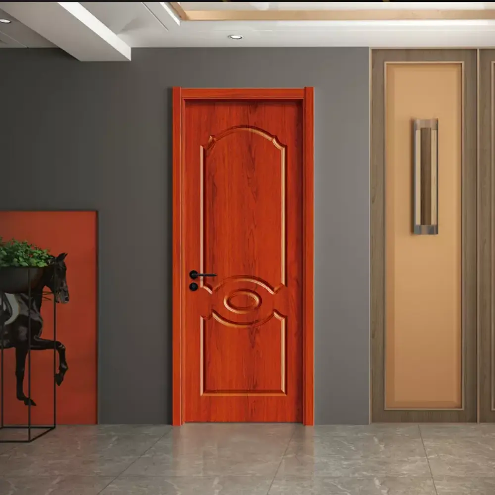 Solid Wood/MDF/HDF/Plywood/Composite Door 8864 China Zonle Brand Wood Door Construction Factory 3