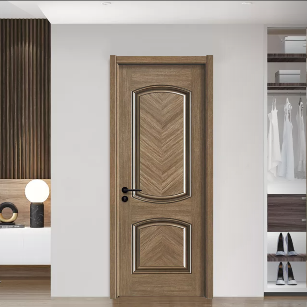 Black Front Wooden Door Waterproof Wood Door Mdf Wooden Door Designs