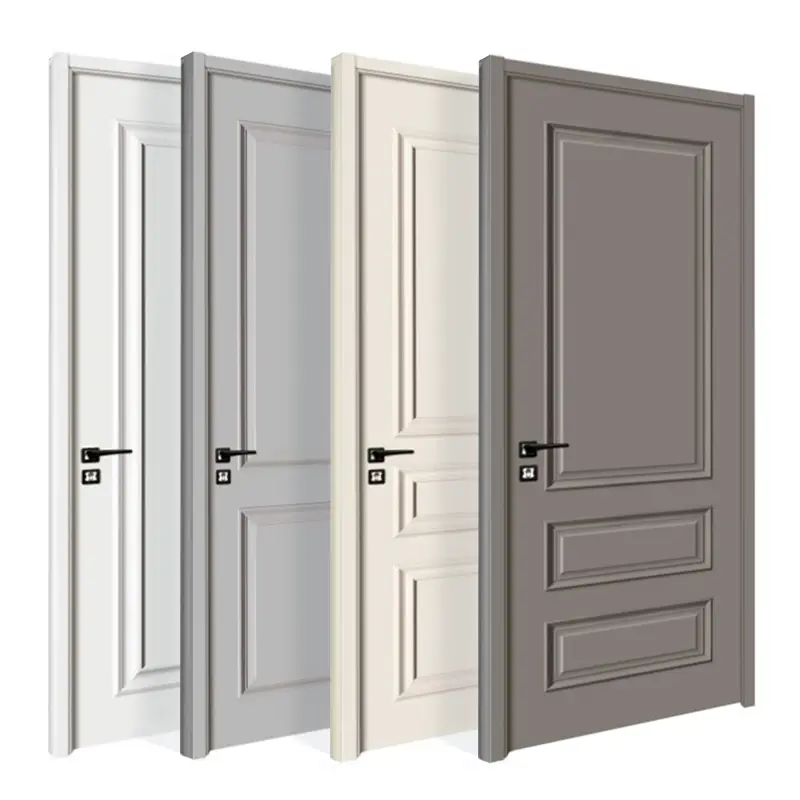 Zonle Antifouling Solid Wood Doors with Knobs 2