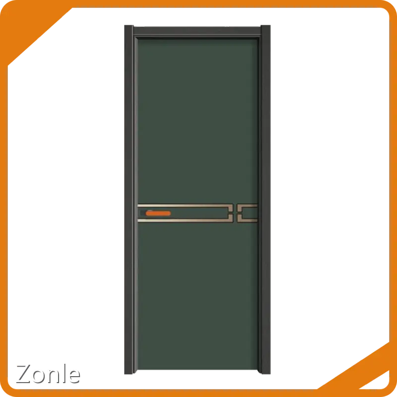 Zonle Brand Paint-free/Painting Entrance Door Swing Moisture Proof Solid Wood Doors 1