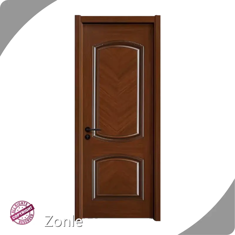 Accodion Solid Wood Doors with Door Head Zonle Doors China 7853 Zonle Brand 1
