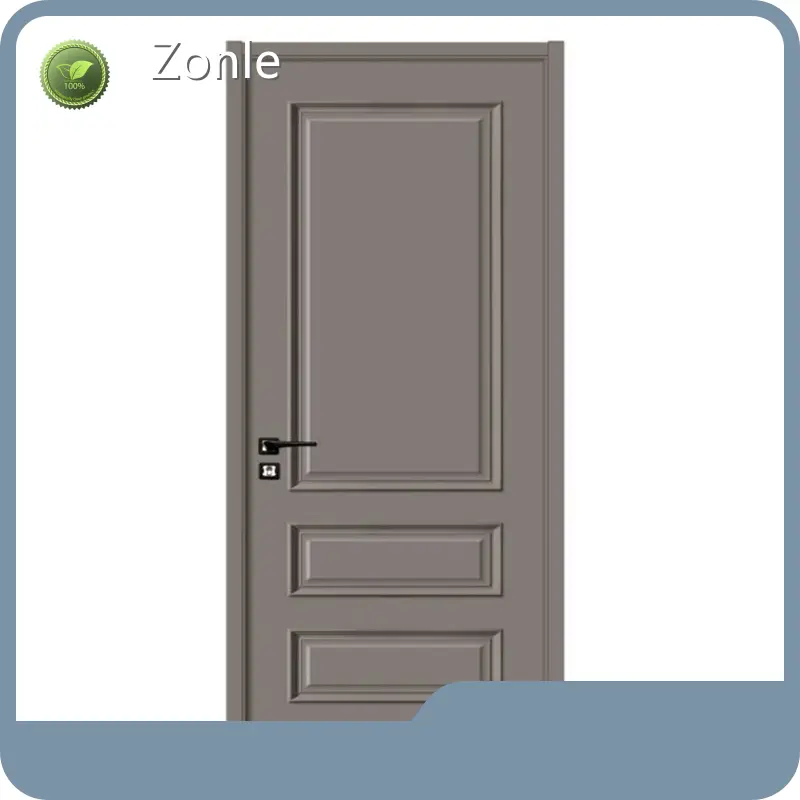 Wood Door White Frame WDS-02 Swing Wood Door White Frame Manufacture 1