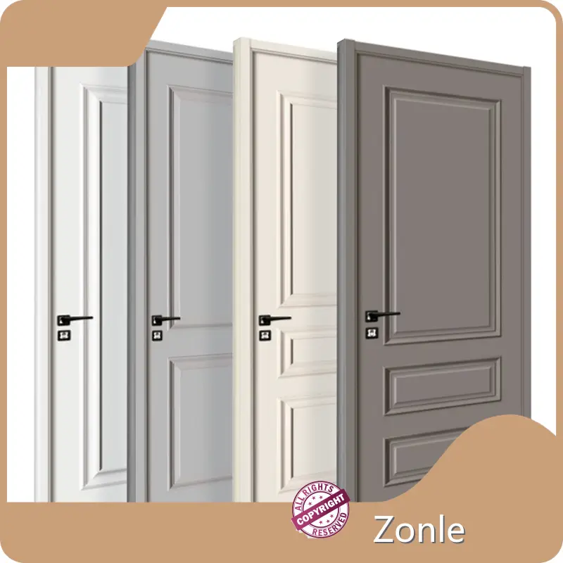 Zonle Antifouling Solid Wood Doors with Knobs 1
