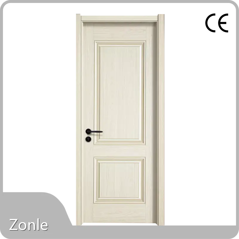 Solid Wood/MDF/HDF/Plywood/Composite Door White 6 Panel Solid Wood Door Swing Zonle 1