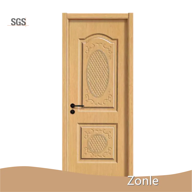 Zonle Brand China WD02 Zonle Doors Solid Wood/MDF/HDF/Plywood/Composite Door 3 Panel Composite... 1