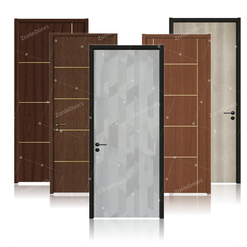 New Interior Exterior Room Water Proof Door Design Swing Plywood Solid