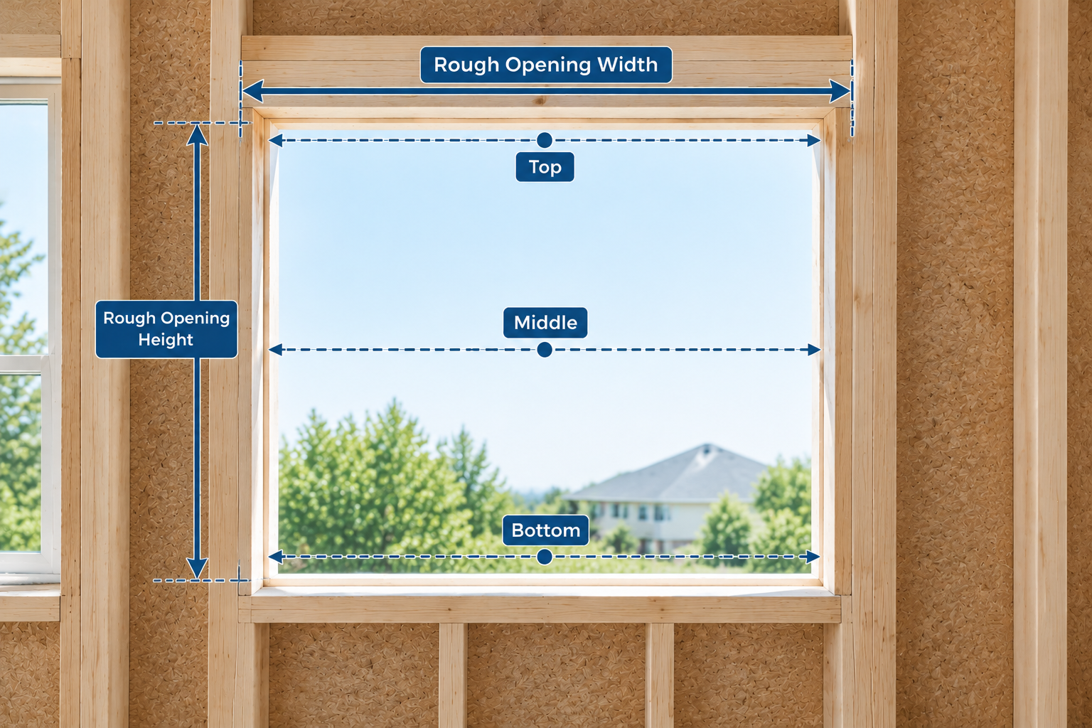 Window Rough Opening Size Chart | Measurement Guide