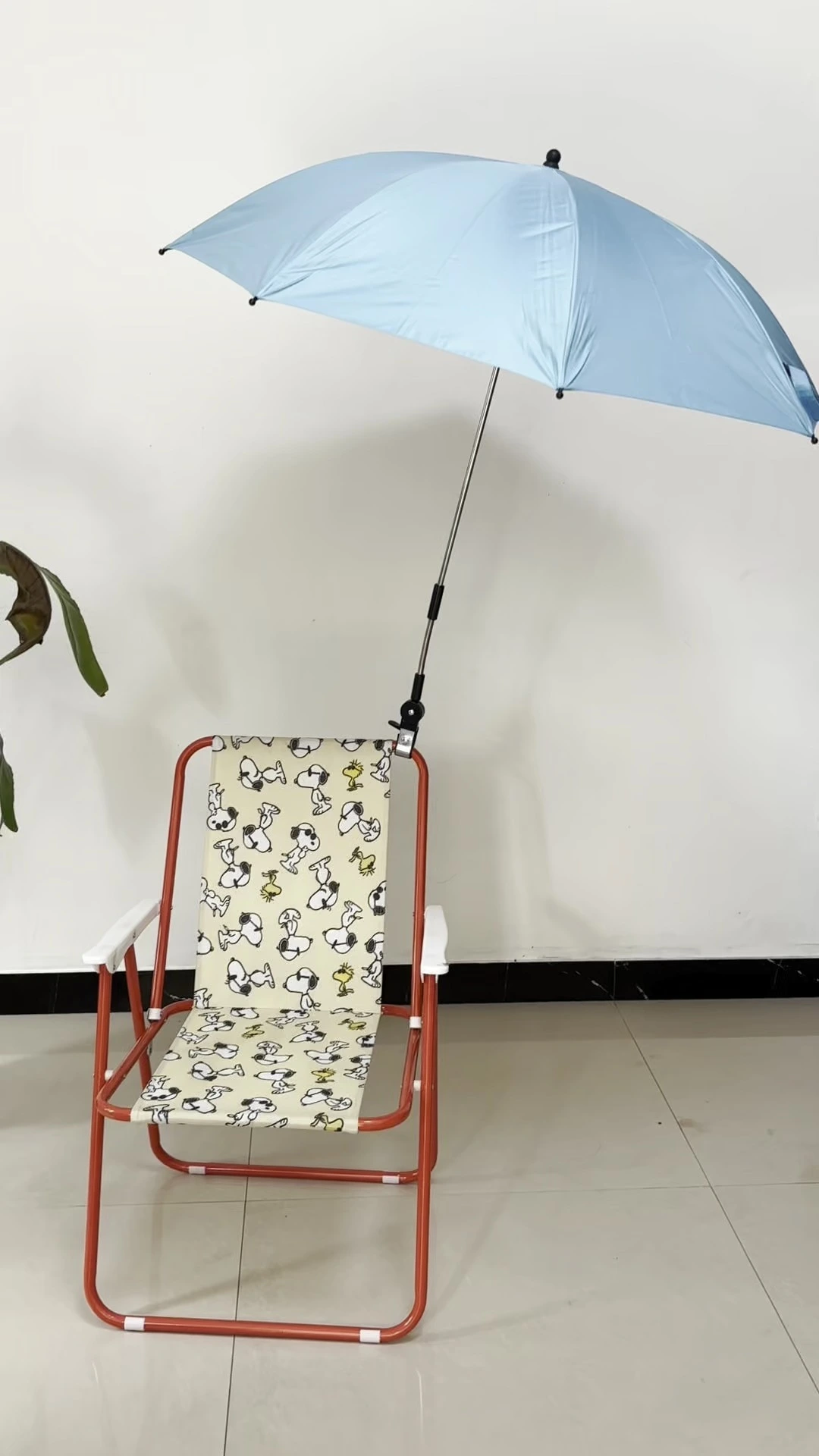 2-Pack Clip-On Chair Umbrellas 360° Adjustable Windproof Carbon Fiber 1