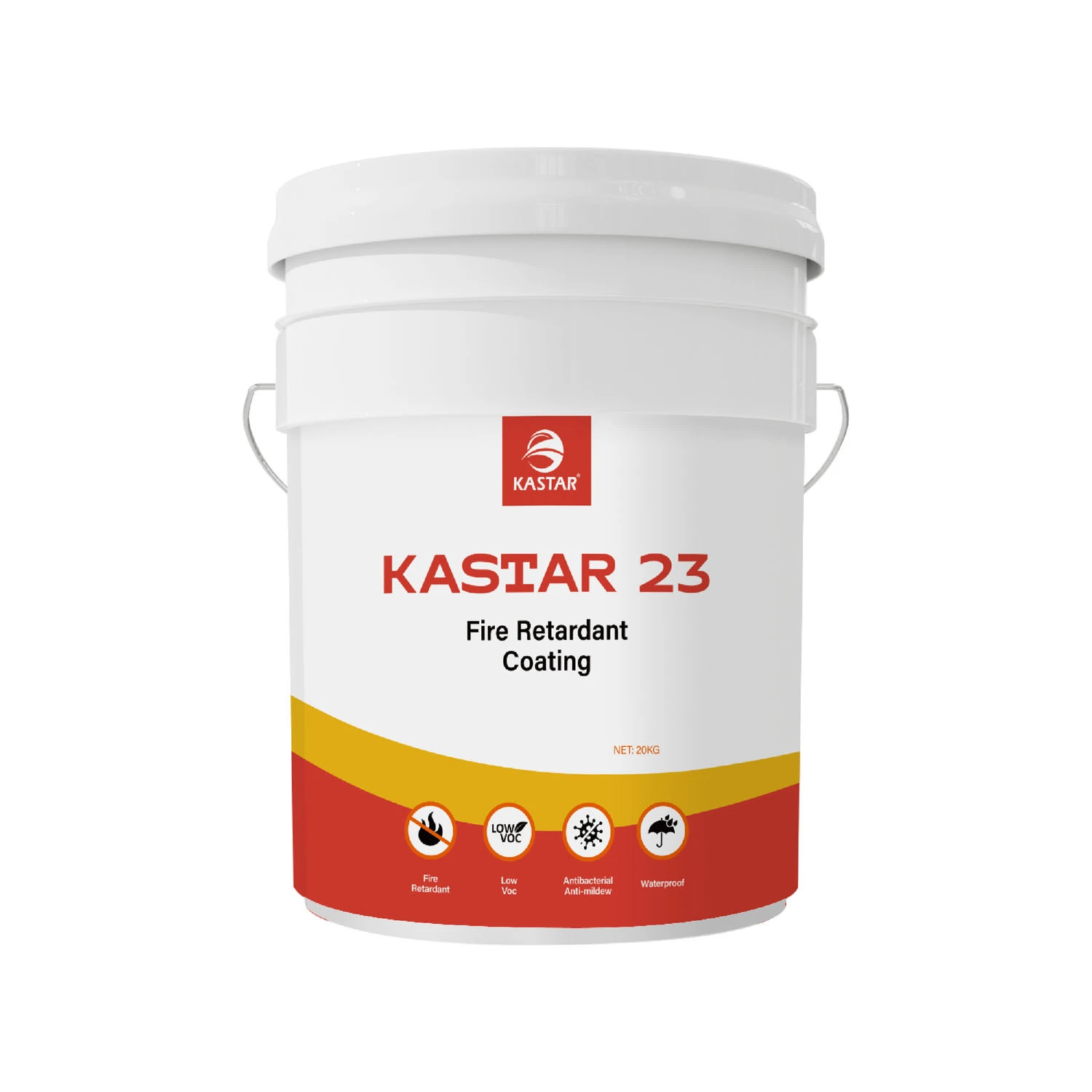 KASTAR23 A-Grade Inorganic Fire Retardant Paint – 2-Hour Fireproof, Antibacterial, Eco-Friendly Coating for Walls & Ceilings 1