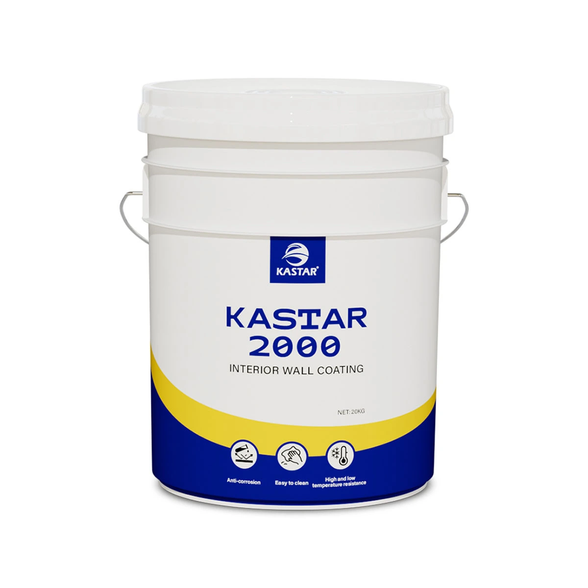 Reubique de pared interior de silicona sin solventes KASTAR2000: pintura de fuego ecológica, fácil de usar para casas, hospitales & espacios comerciales 1