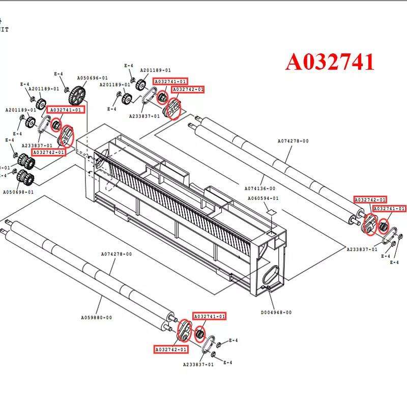 Neues Trocknerausgangs-Transportzahnrad 327C1061589, Ersatzteil für Fuji Frontier 550, 570, 5700R Digital-Minilab 3