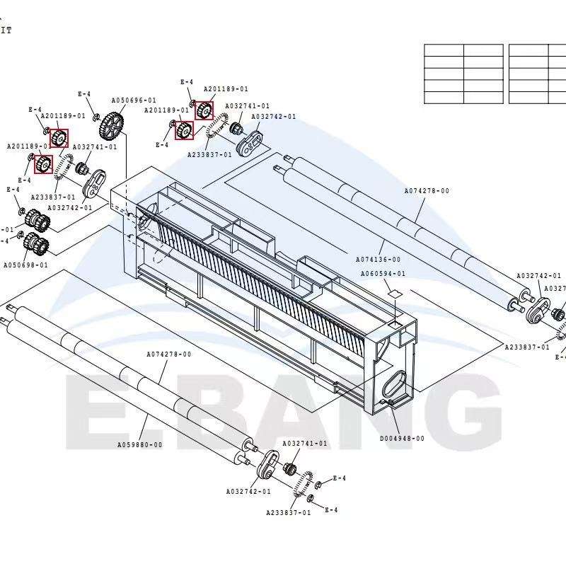 Kit de reparación de engranajes para unidad de cremallera giratoria de 21 piezas | Repuestos para minilaboratorio Noritsu QSS 26 27 30 31 32 33 35 37 2