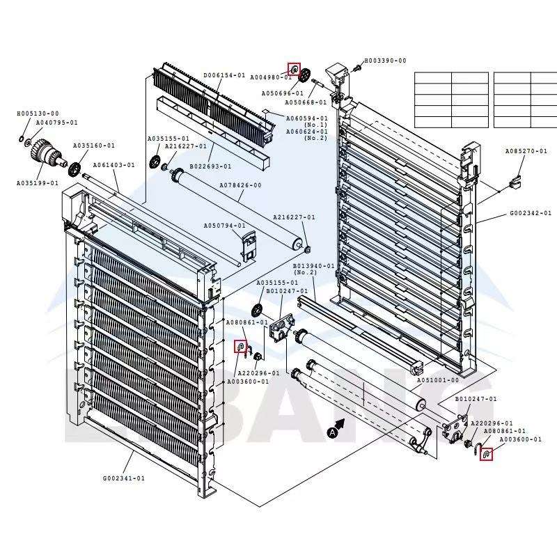 Kit de reparación de engranajes para unidad de cremallera giratoria de 21 piezas | Repuestos para minilaboratorio Noritsu QSS 26 27 30 31 32 33 35 37 3