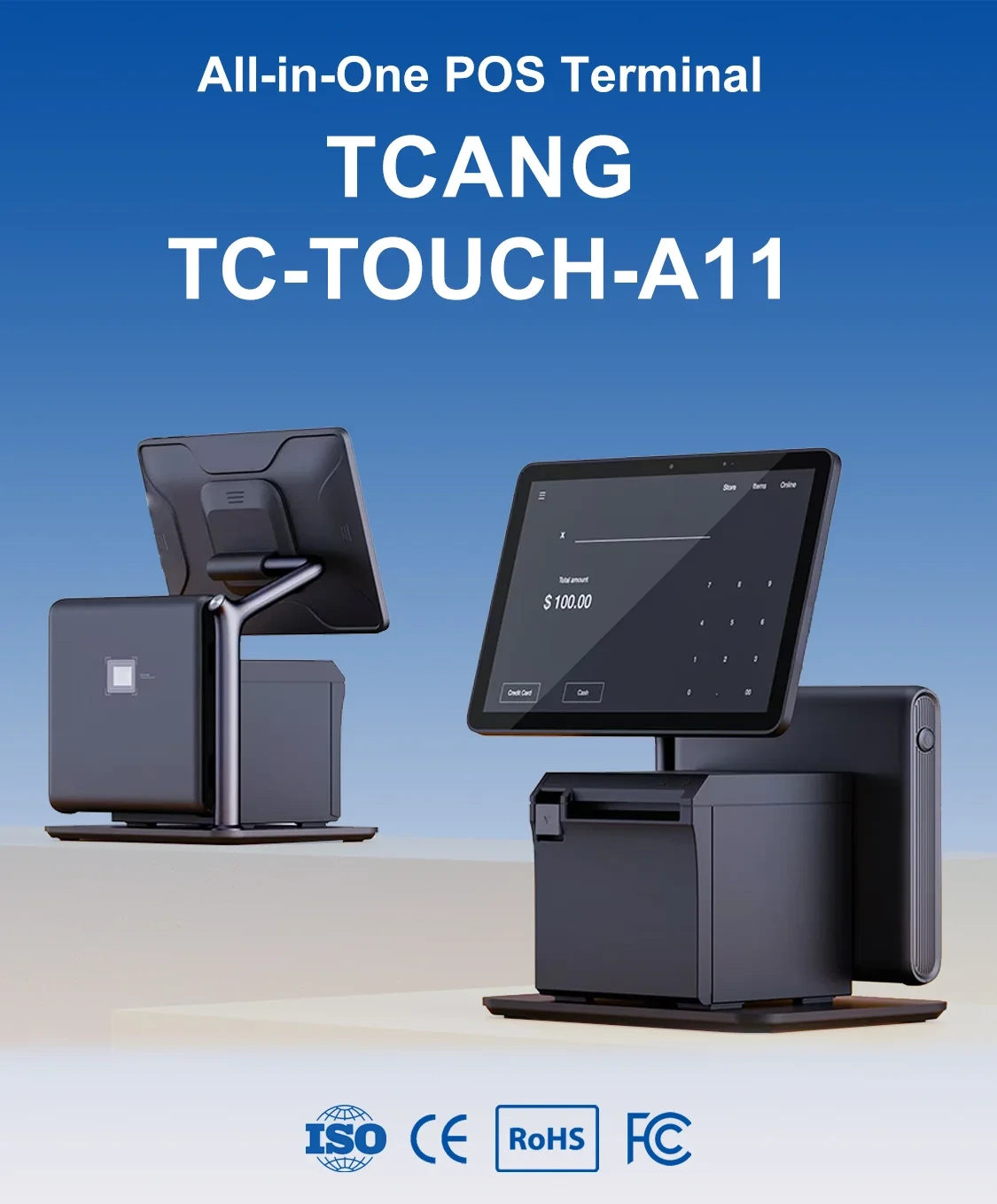 TC-TOUCH-A11——10.1 Inch Point of Sale Machine