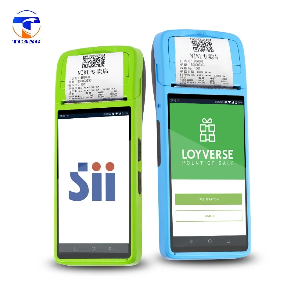 TC-TOUCH-T2——5.5 inch 4G Portable Handheld Pos System 1