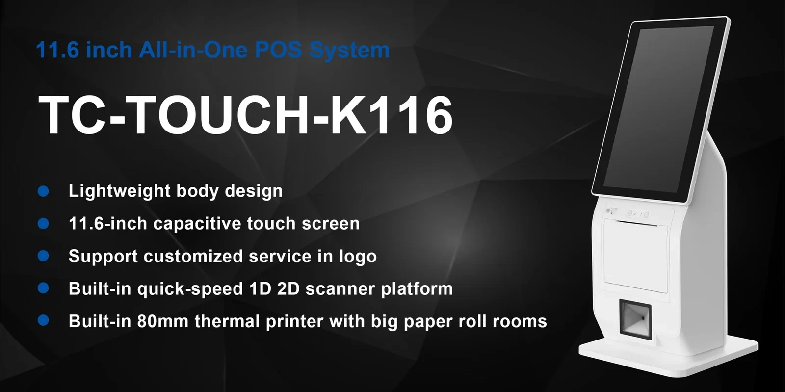 TC-TOUCH-K116 | Touch Screen Ordering Kiosk | TCANG