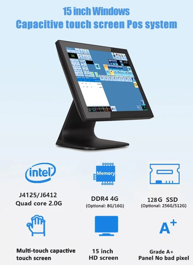 TC-TOUCH-A8——15 Inch Windows Touch POS System - Tcang Pos Factory