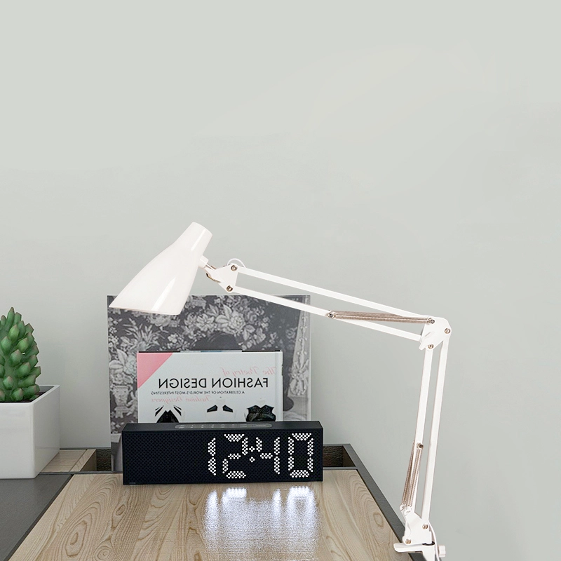 Modern LED Table Lamp with Long Swing Arm Flexible Iron for Study Computer Reading Home Decor 1