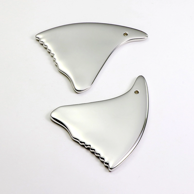 Zinc Alloy Guasha Board for Therapeutic Massage and Skin Care Treatments 1