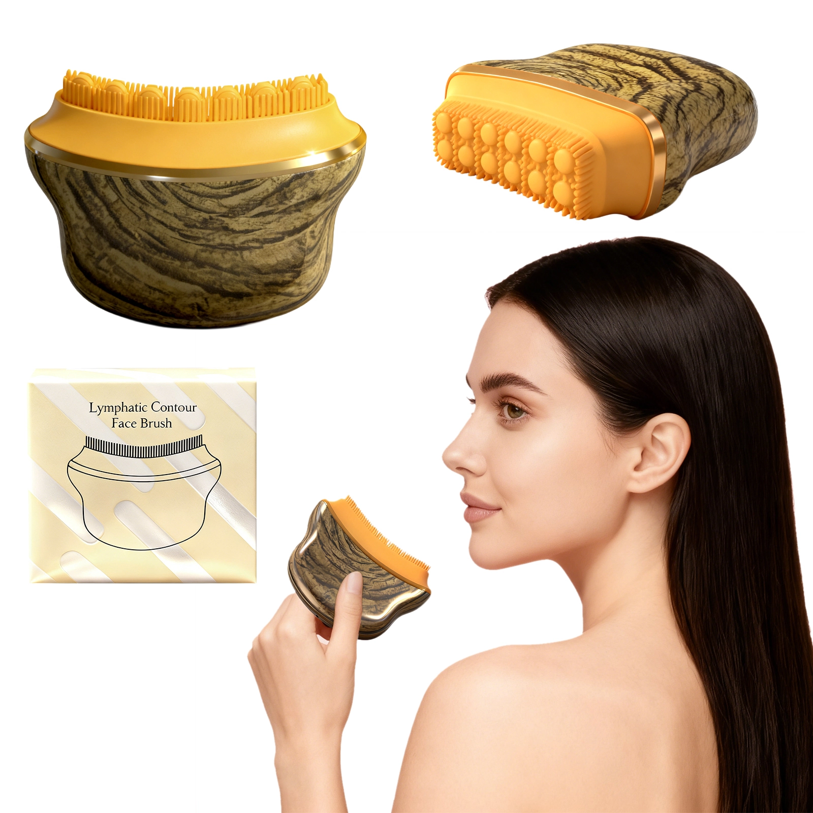 Lymphatic Contour Facial Brush for Skin Detox and Improved Circulation 1