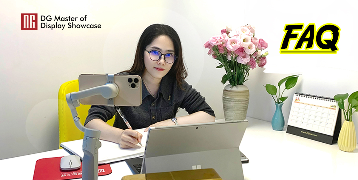 DG Luxury Unique Hemispherical Jewelry Watch Display Cabinet 11