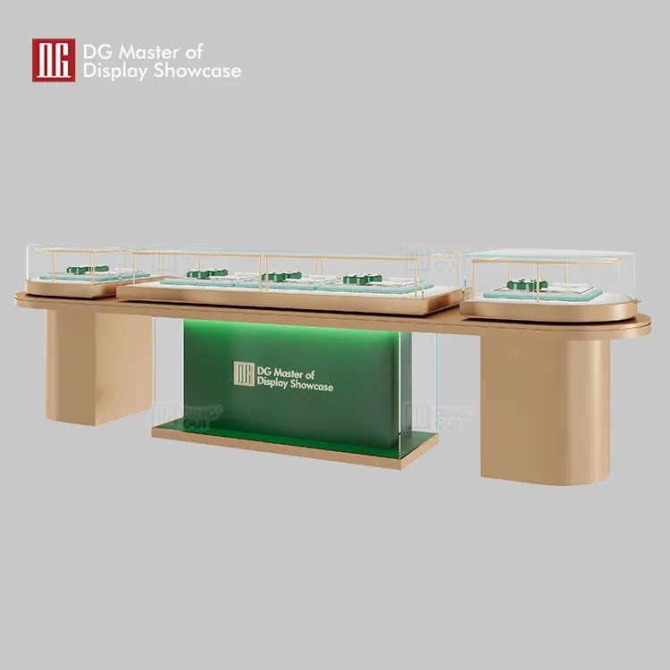 luxury Island Display Cabinet factory | DG Display Showcase 3