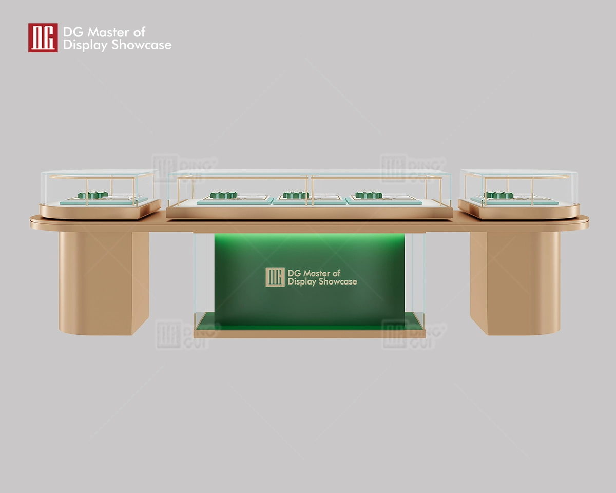 DG Showcase High-end Luxury Island Jewelry Display Case Customization Manufacturer 1