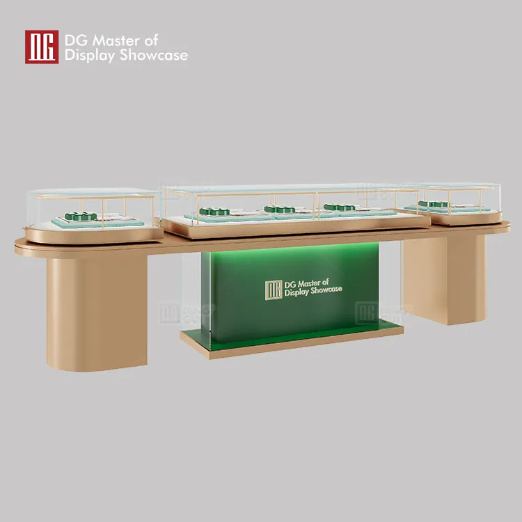 luxury Island Display Cabinet factory | DG Display Showcase 2