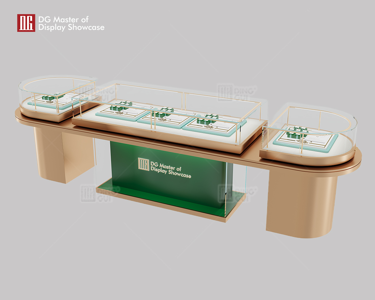 DG Showcase High-end Luxury Island Jewelry Display Case Customization Manufacturer 9