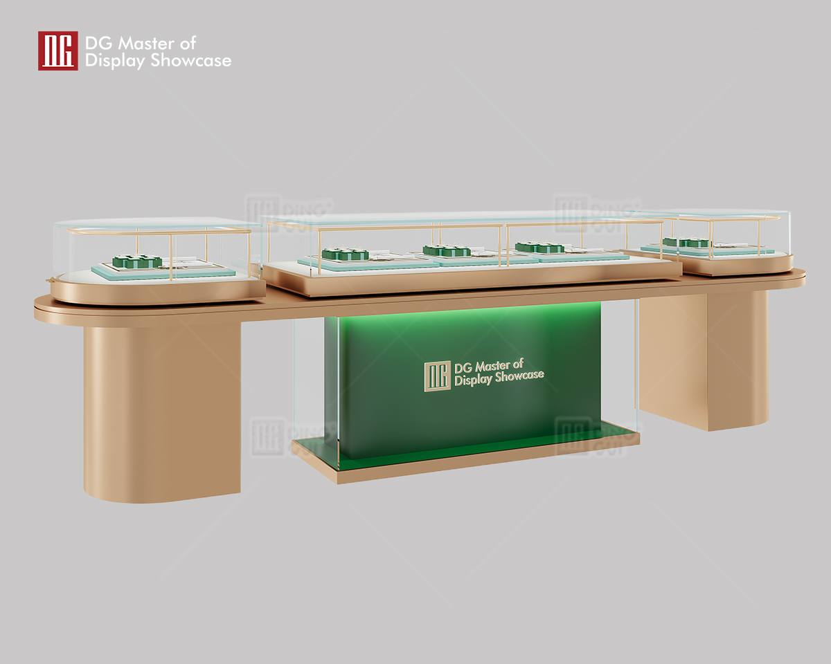 DG Showcase High-end Luxury Island Jewelry Display Case Customization Manufacturer 7