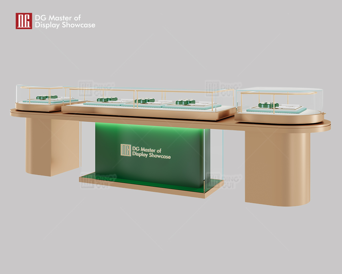 DG Showcase High-end Luxury Island Jewelry Display Case Customization Manufacturer 8