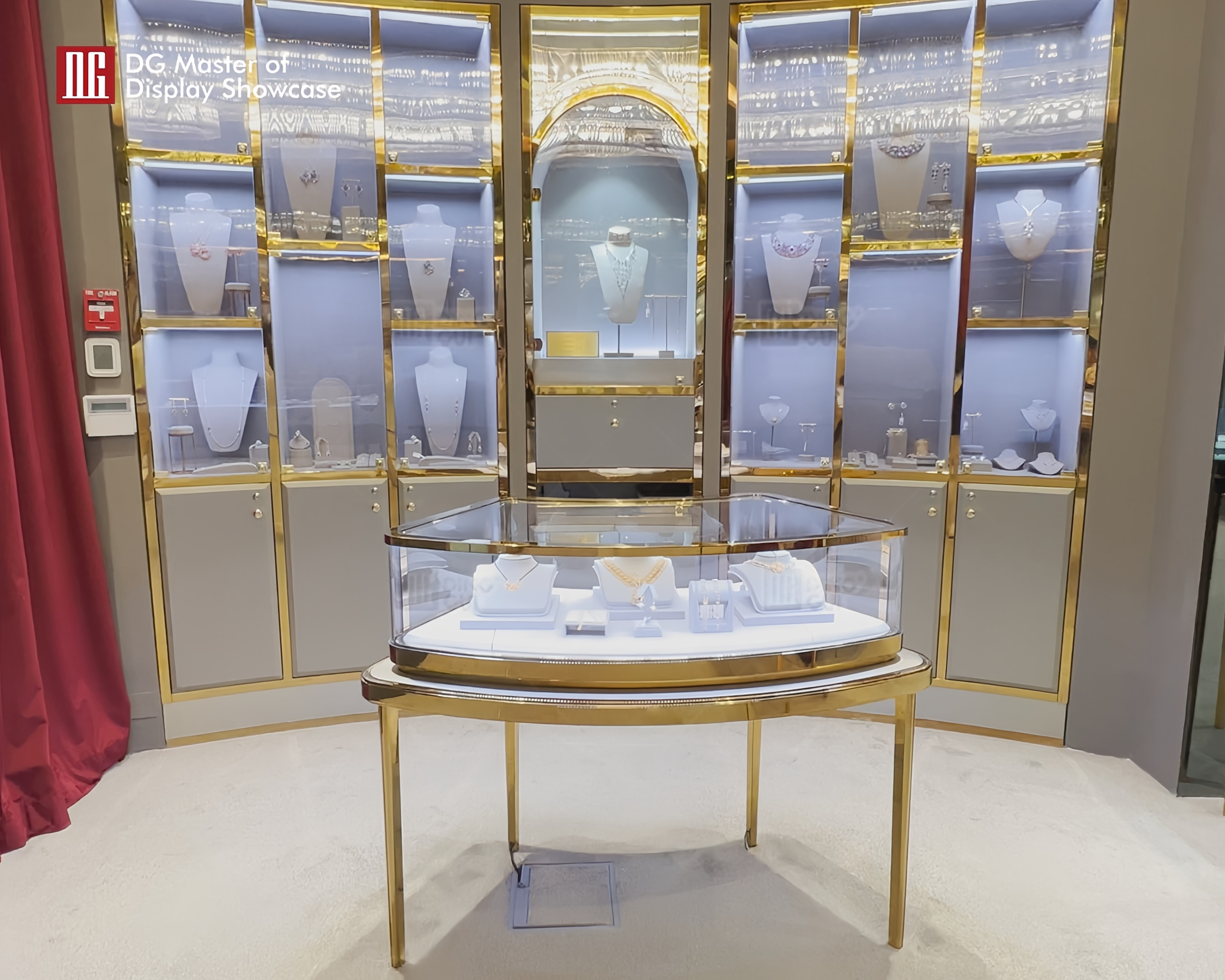 DG showcase customized luxury jewelry watch display counter showcase high-end cabinet manufacturer 10