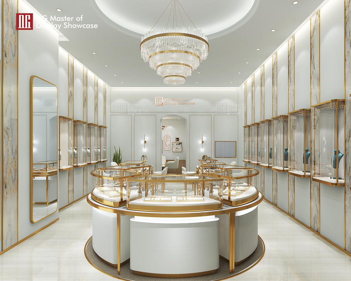 DG showcase customized luxury jewelry watch display counter showcase high-end cabinet manufacturer 9