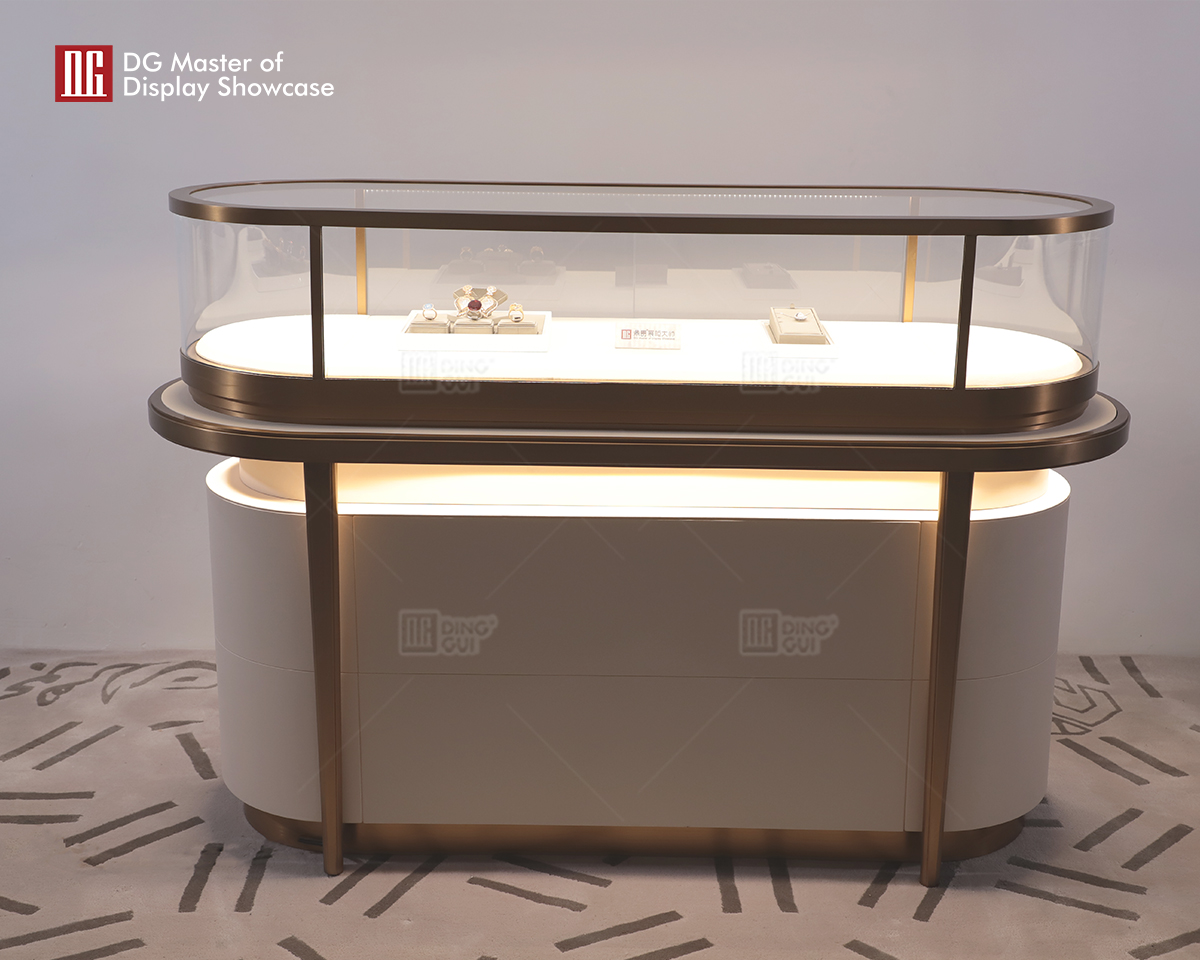DG Showcase High Quality Jewellery Watch Display Showcase Fancy Shop Counter Design 7