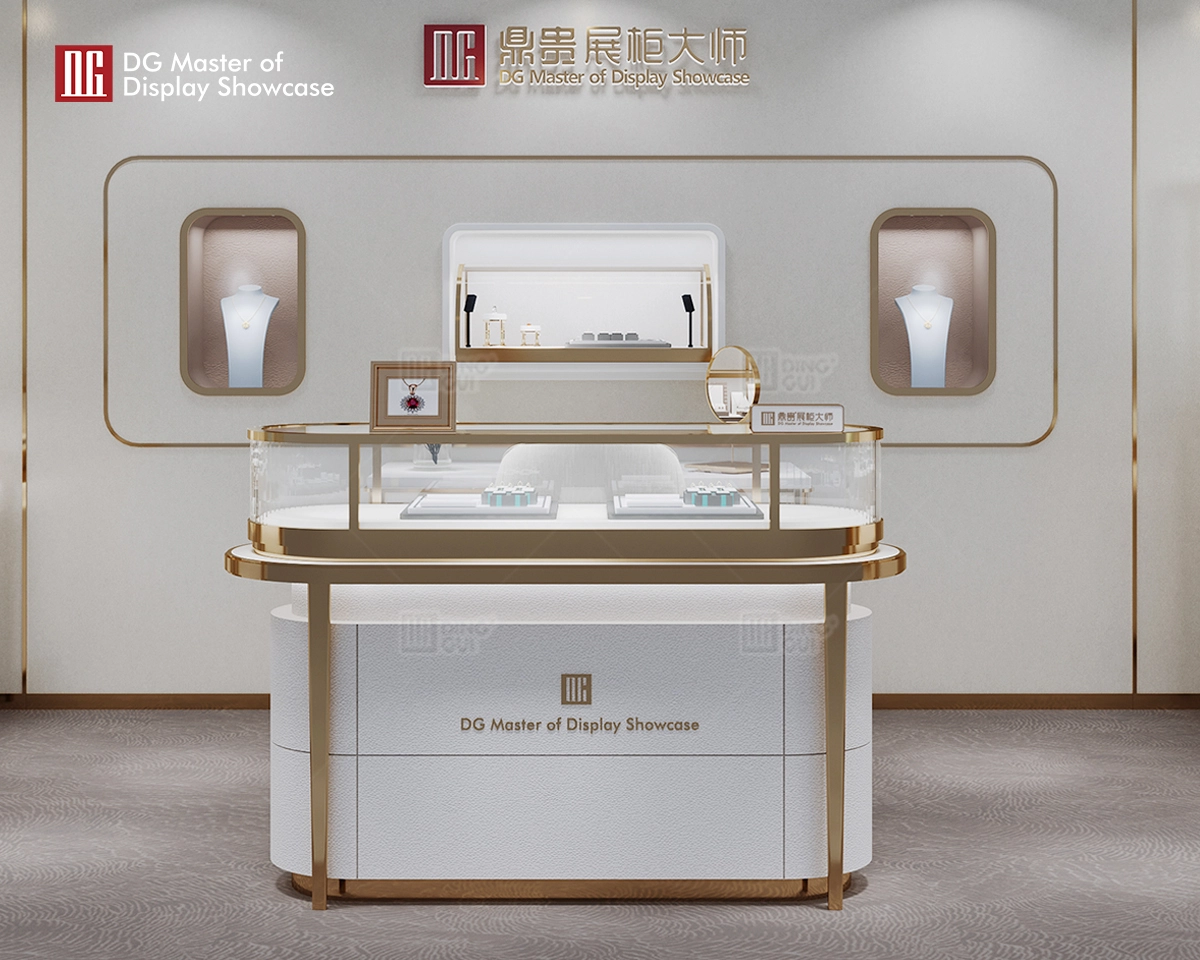 DG Showcase High Quality Jewellery Watch Display Showcase Fancy Shop Counter Design 10