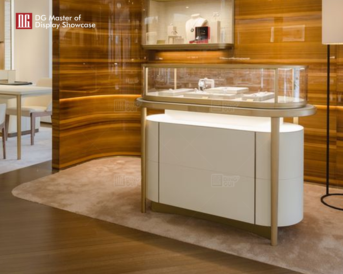 DG Showcase High Quality Jewellery Watch Display Showcase Fancy Shop Counter Design 8