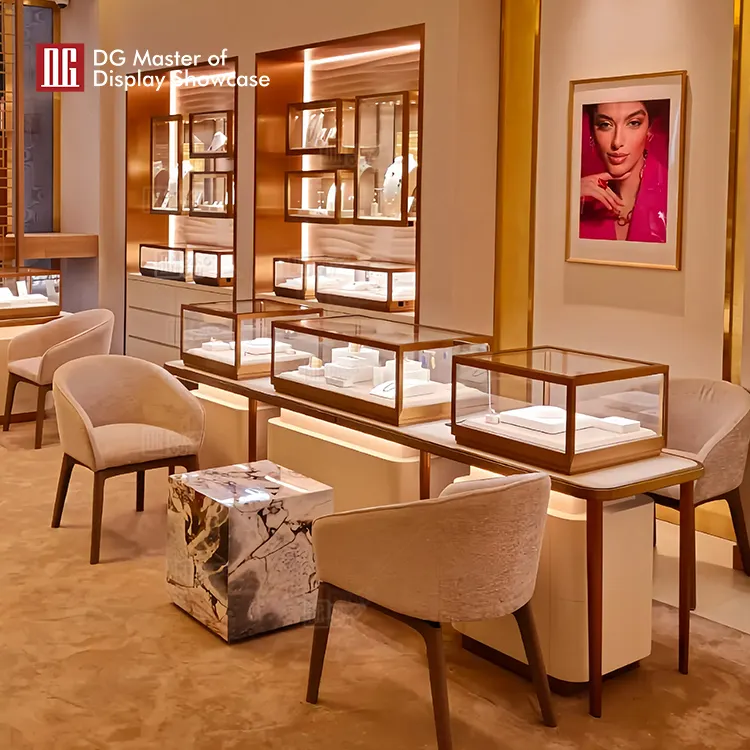 Custom luxury counter supplier Manufacturer | DG Display Showcase 4
