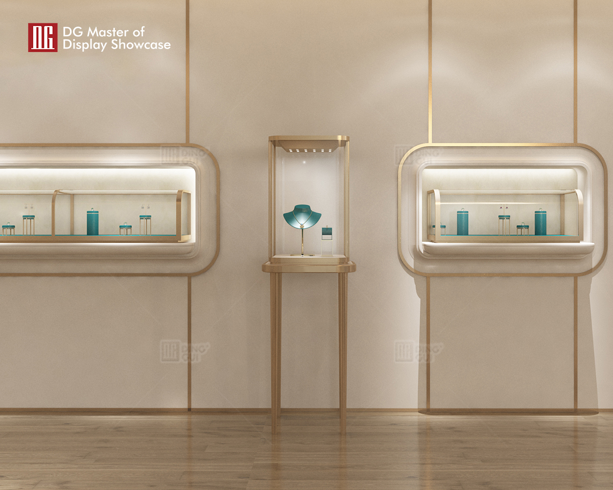 Ipinasadya ng DG Showcase ang mamahaling relo ng alahas showcase ng mga tindahan ng alahas na display cabinet kumpanya 9