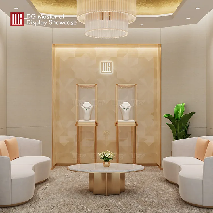 Custom artificial jewellery showroom design company Manufacturer | DG Display Showcase 5