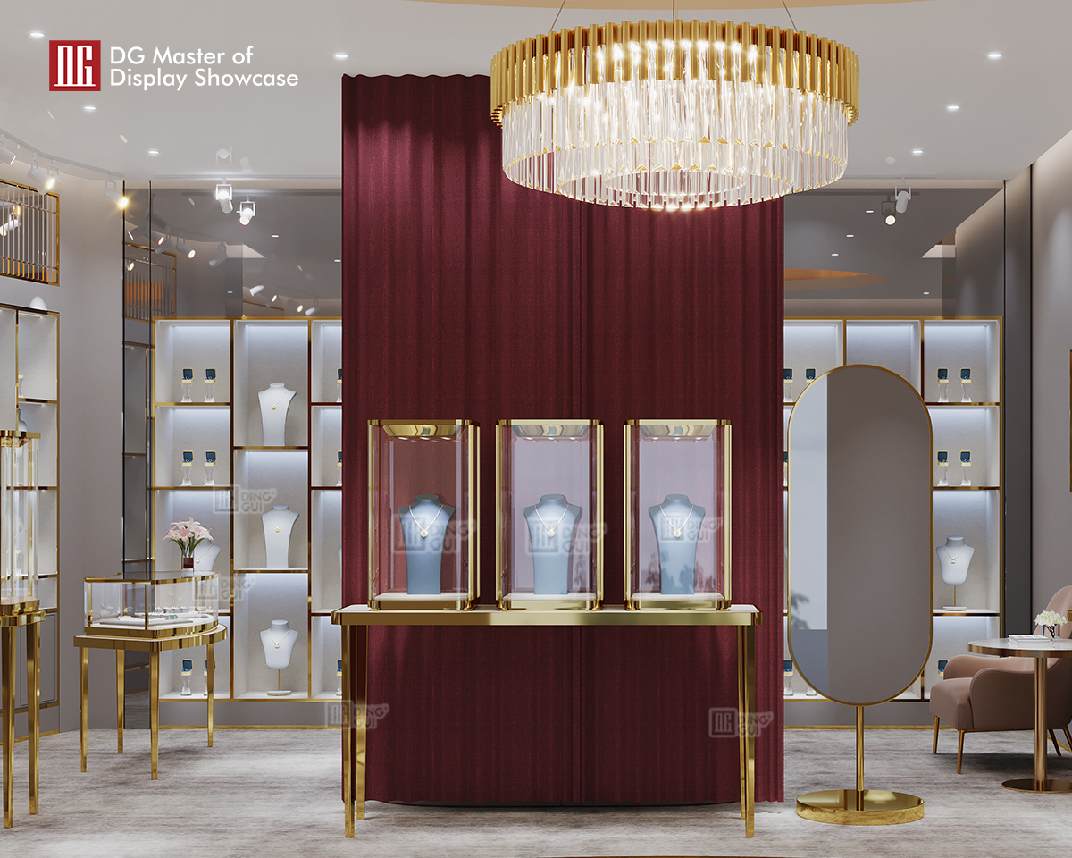 DG Showcase Luxus-Design Schmuck Uhren Display Vitrine Inneneinrichtung 10